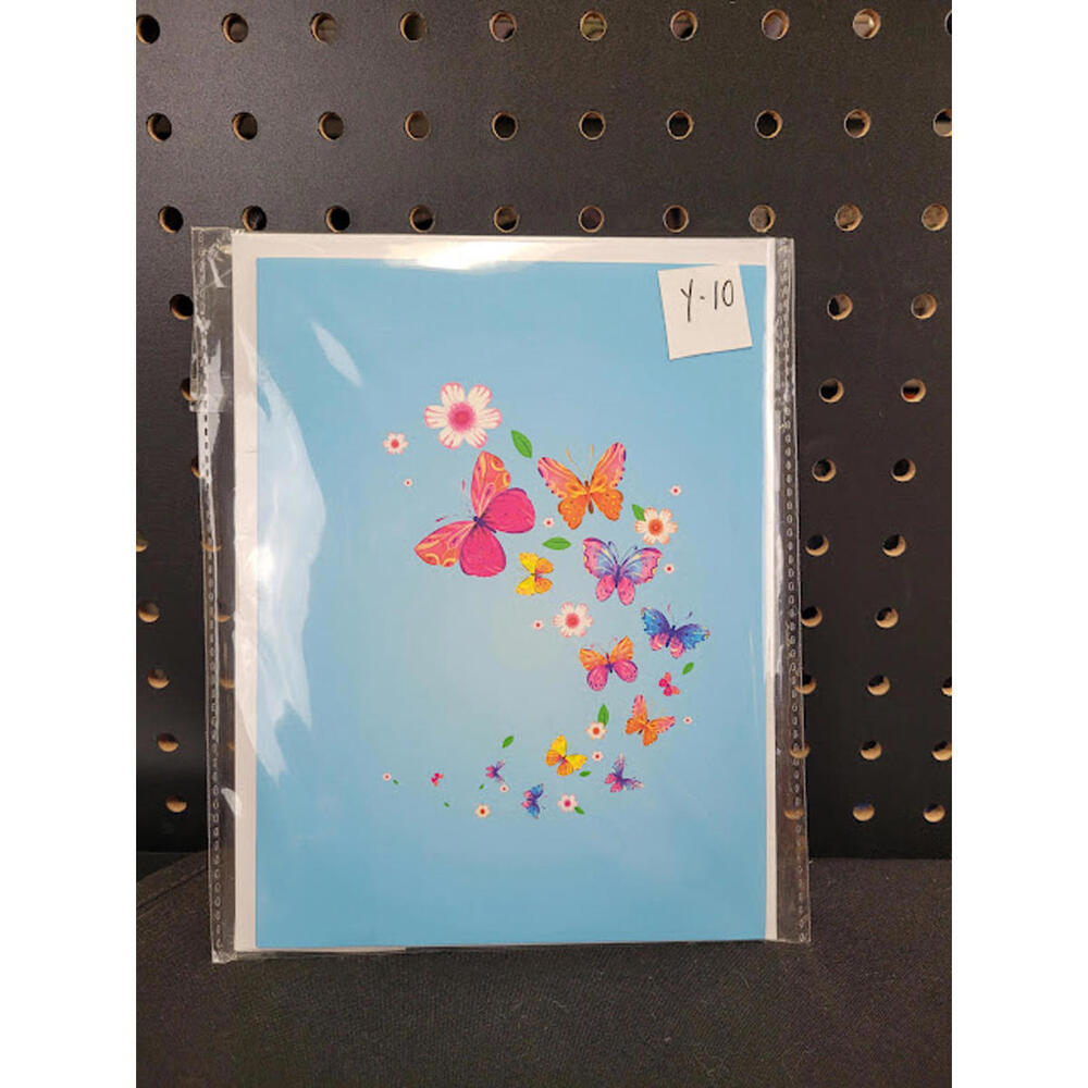 3D Pop Up Butterfly Greeting Card w/ Envelope 6x8”